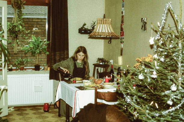 Young woman just married, back in the 1970's