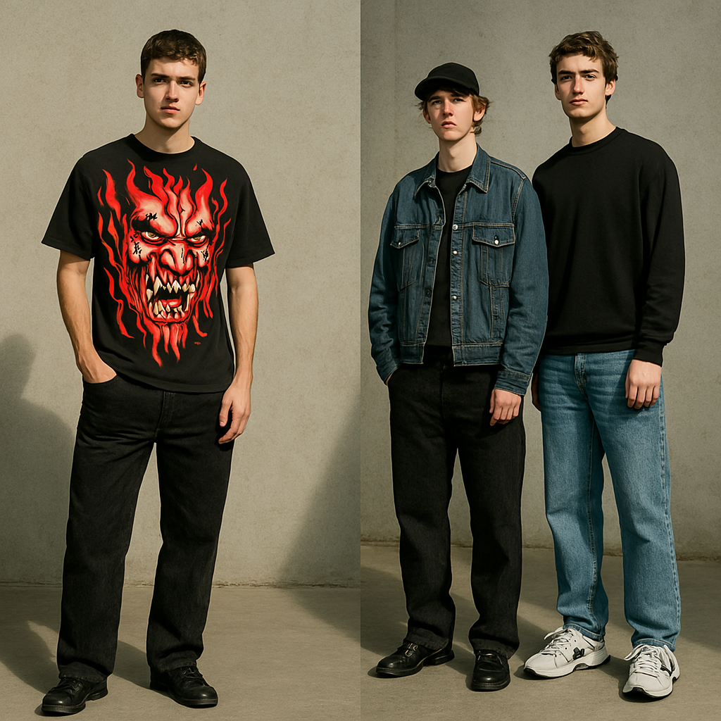 Y2K Fashion Collage for Men
