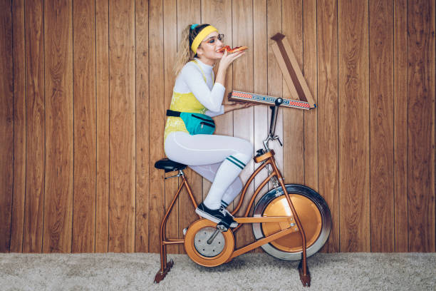 80s preppy style with vibrant power blazers, plaid skirts, bright tights