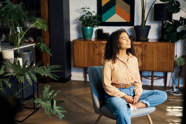 Chilled-out weekend vibes captured in cozy ladies casual wear, complete with a chunky knit sweater and joggers."