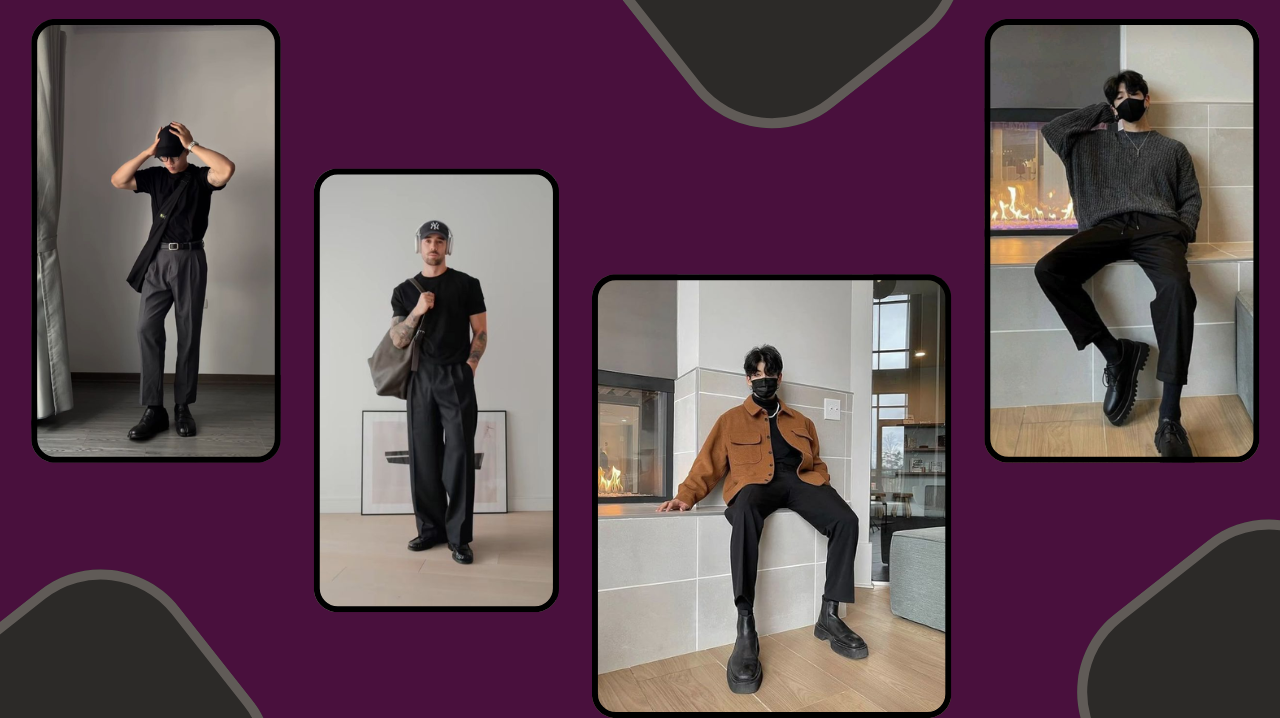 Dark Academia Fashion Men Footwear Staples