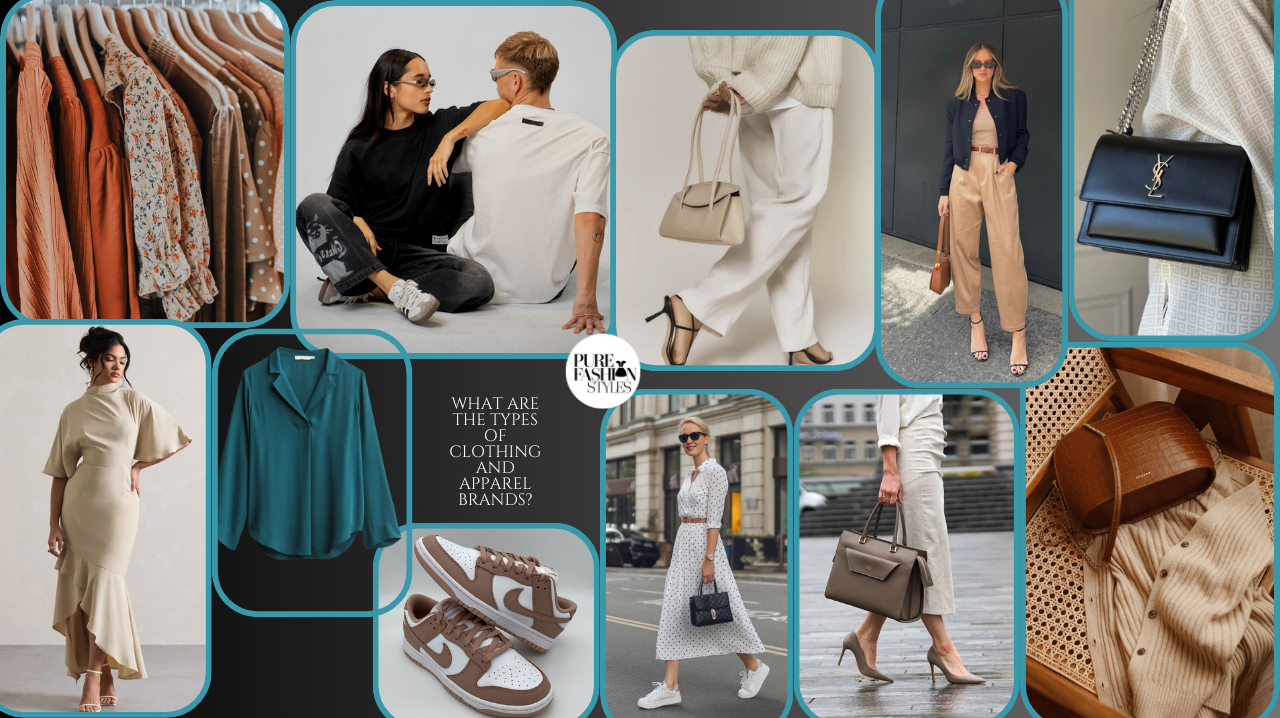 What are the types of clothing and apparel brands?