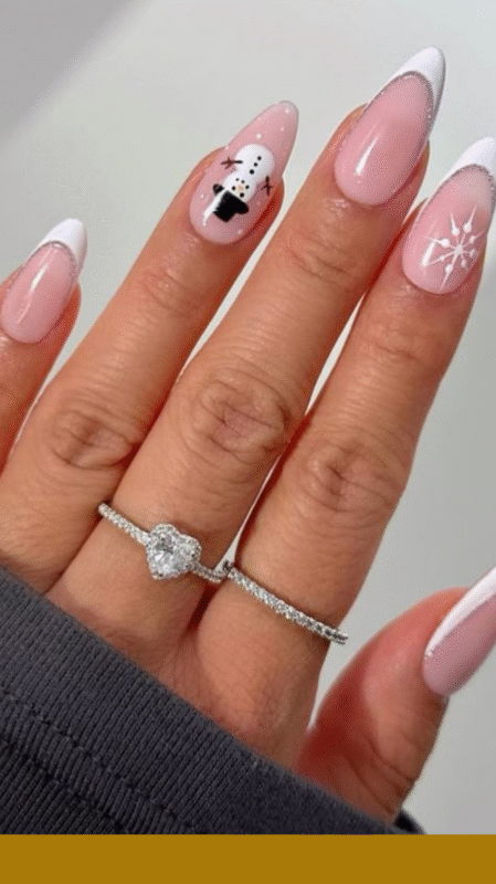 Frosted French Tips